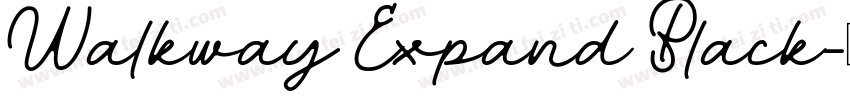 Walkway Expand Black字体转换